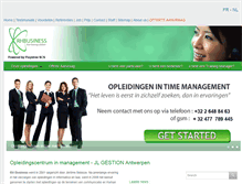 Tablet Screenshot of opleiding-management-antwerpen.be